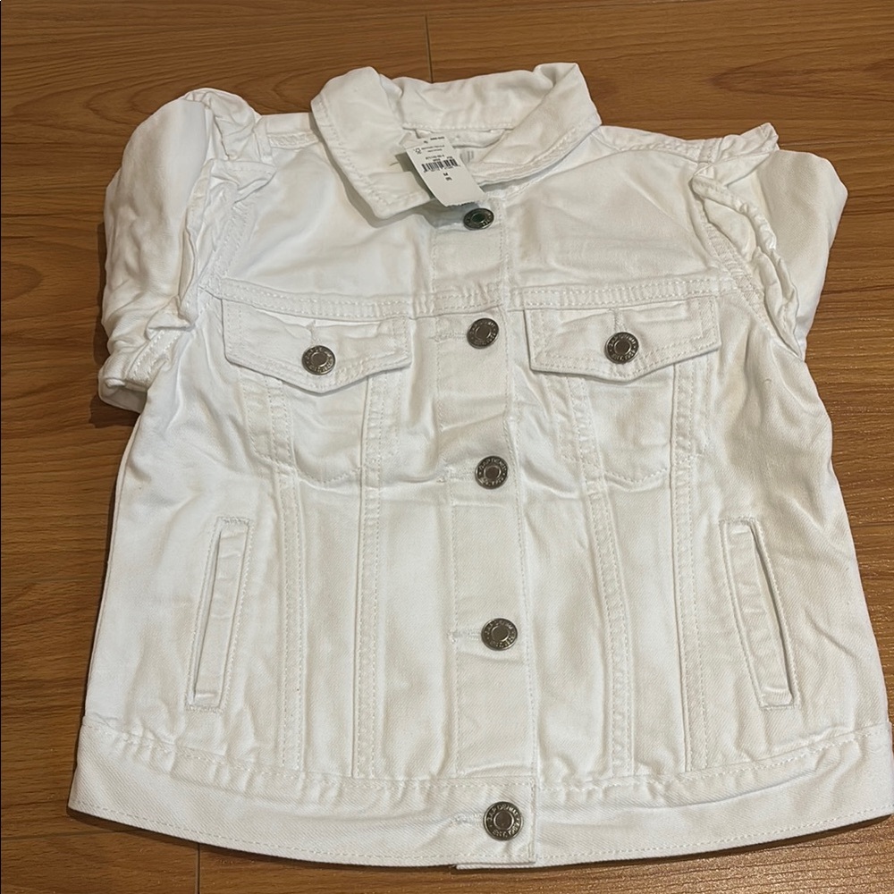 Kids White GAP Denim Jacket